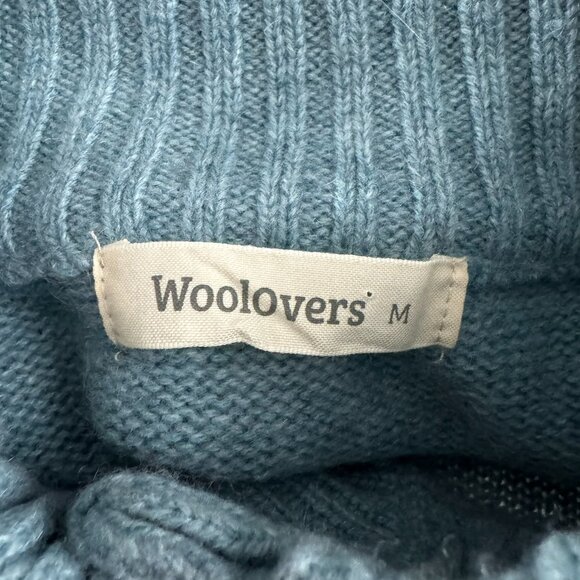 Woolovers Button Neck Nordic Fair Isle Sweater Womens Medium Lambswool FS-1397 - Picture 6 of 7